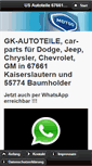 Mobile Screenshot of gk-autoteile.com