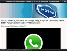 Tablet Screenshot of gk-autoteile.com